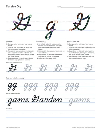 Preview of the letter practice sheets printable